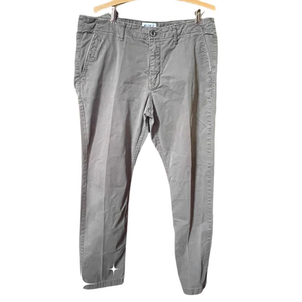 William Rast slim straight 36/32  dark moss green pants.